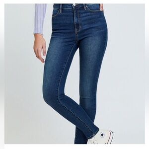 Pacsun Super High Rise Jegging Blue Denim Jeans Size 29 Dark Wash